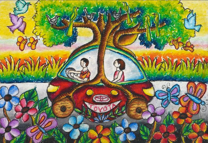 Vẽ tranh oto mơ ước 6