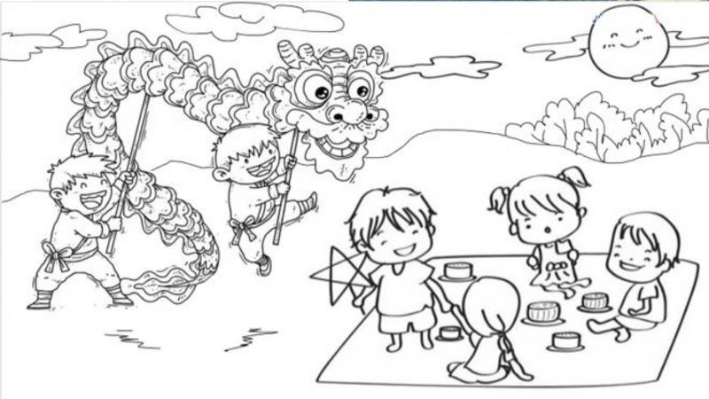 Hướng dẫn vẽ tranh trung thu đẹp và sáng tạo 9 Vẽ tranh trung thu 1