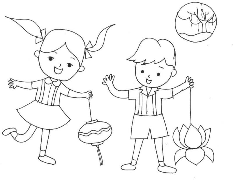 Hướng dẫn vẽ tranh trung thu đẹp và sáng tạo 10 Vẽ tranh trung thu 2