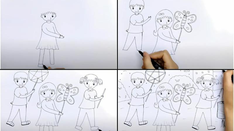 Hướng dẫn vẽ tranh trung thu đẹp và sáng tạo 11 Vẽ tranh trung thu 3