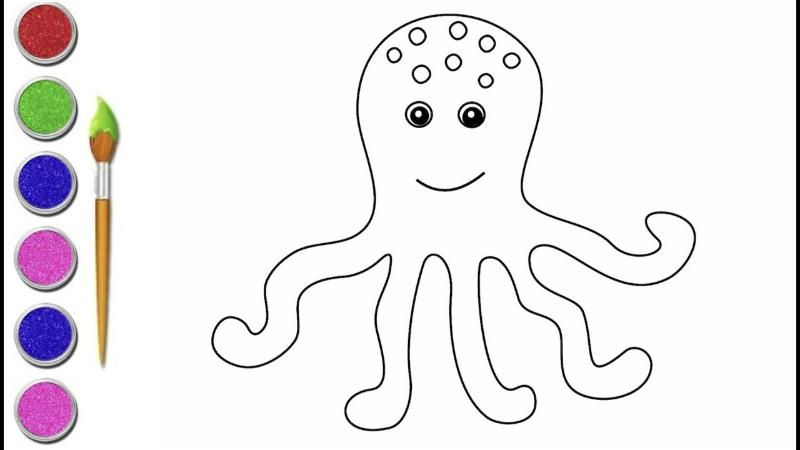 Tranh tô màu bạch tuộc – Giúp bé sáng tạo mỗi ngày 3 Vì sao tranh tô màu bạch tuộc được ưa chuộng