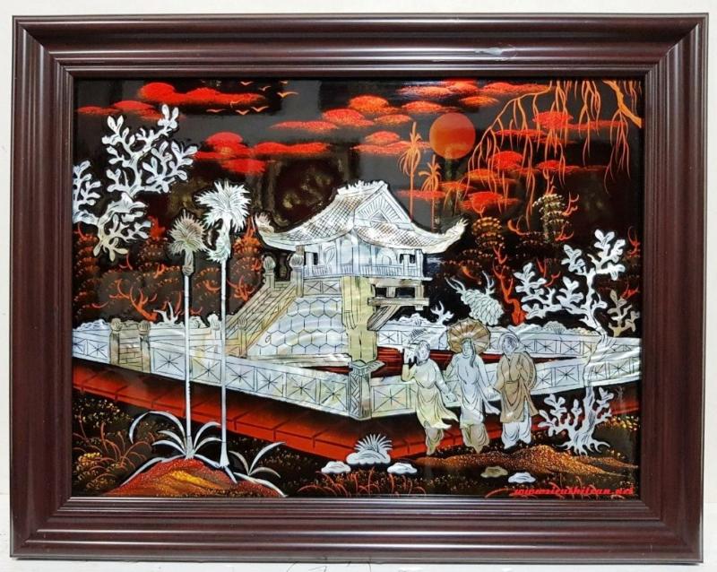 Ý nghĩa tranh sơn mài Chùa Một Cột