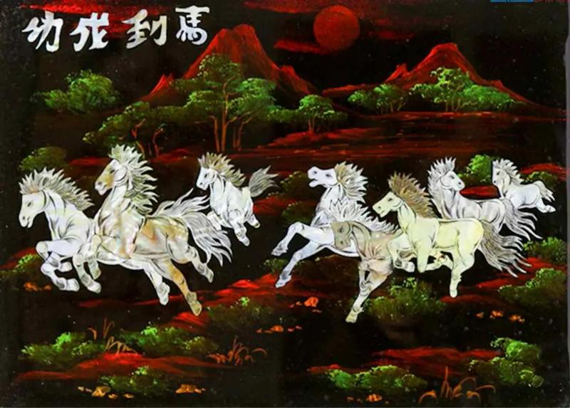 Ý nghĩa tranh sơn mài Mã Đáo Thành Công