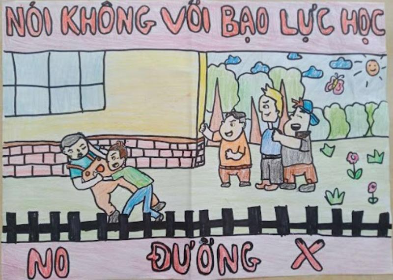 Ý nghĩa vẽ tranh bạo lực học đường