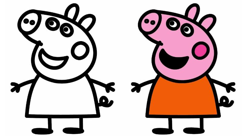 999 + Mẫu tranh tô màu heo peppa đẹp sáng tạo cho bé yêu 9 maxresdefault 1 2