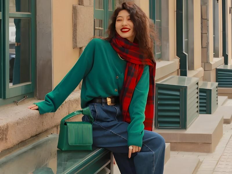 Cặp màu tương phản đỏ - xanh lá cây 