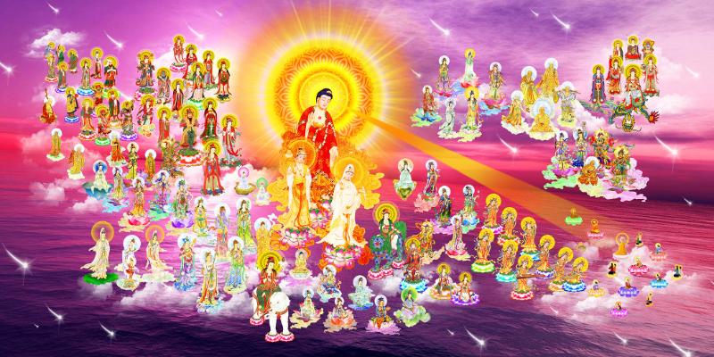 Tranh Tây Phương Tiếp Dẫn: Ý nghĩa, cách chọn và vị trí treo 3 Bức tranh mang năng lượng bình an giúp xoa dịu lo âu và hóa giải bất an trong gia đình