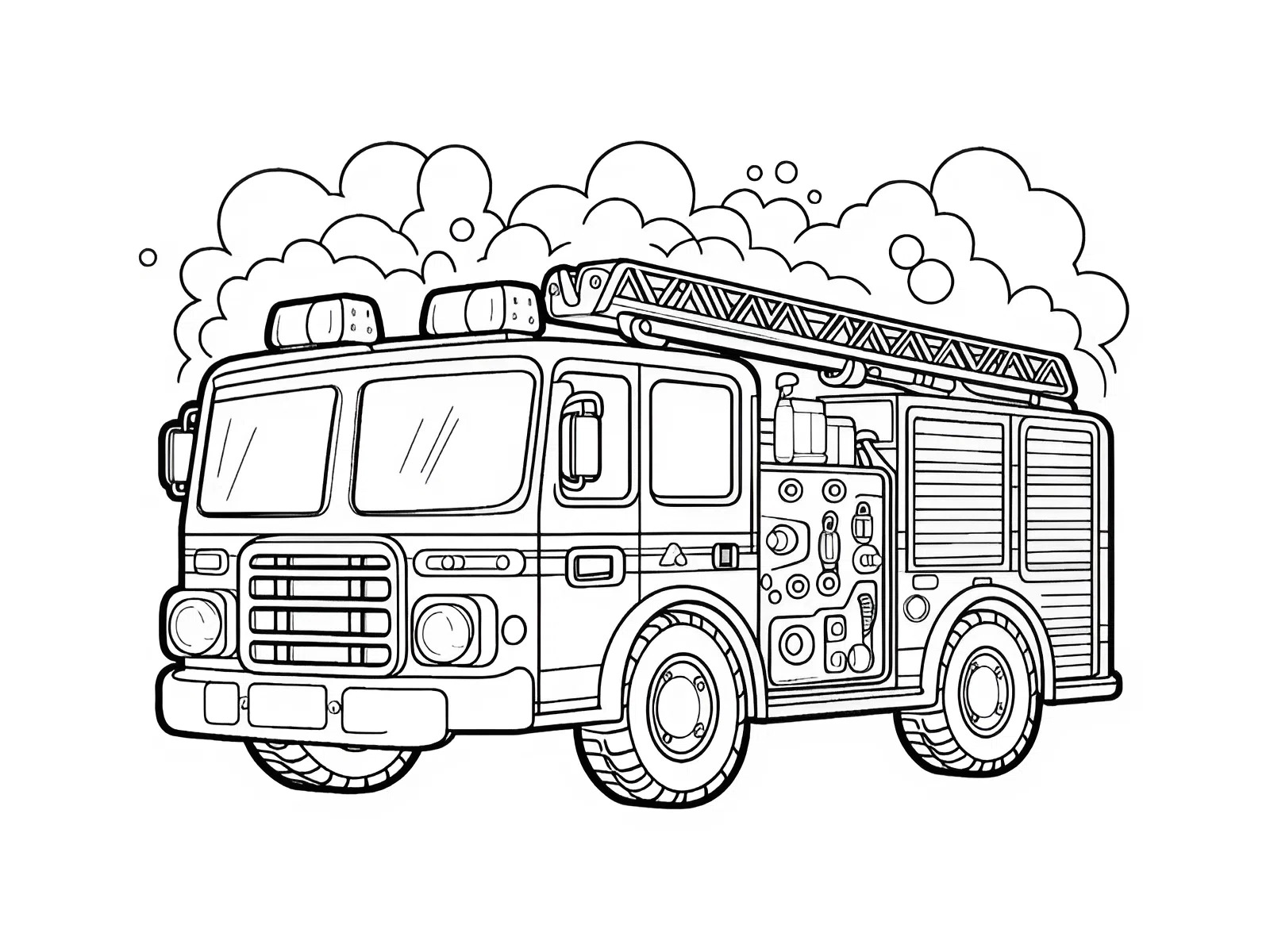 Tô màu xe cứu hỏa – Tranh đẹp, dễ in giúp bé học mà chơi 1 to-mau-xe-cuu-hoa