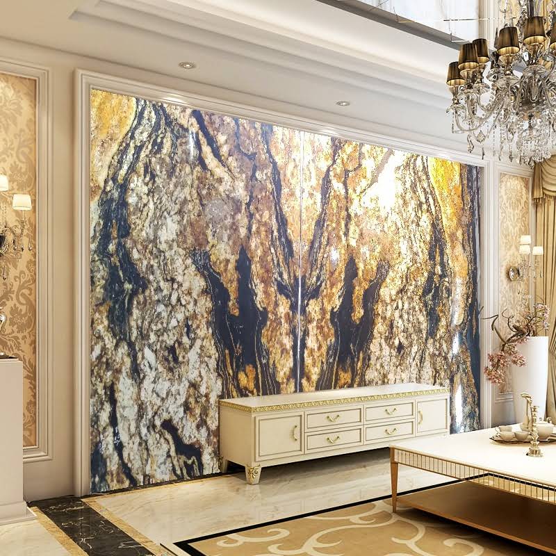 Mẫu tranh đá tự nhiên Black Taurus