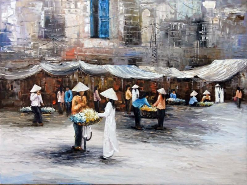 Vẻ đẹp lãng mạn của phố cổ trong mưa với gam màu xanh dương đặc trưng hợp với người mệnh Thủy.