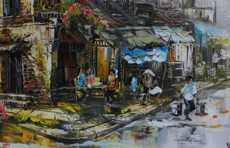 Hình ảnh gánh hàng rong tần tảo trong mưa, nét đẹp lao động bình dị làm nên hồn cốt Thủ đô