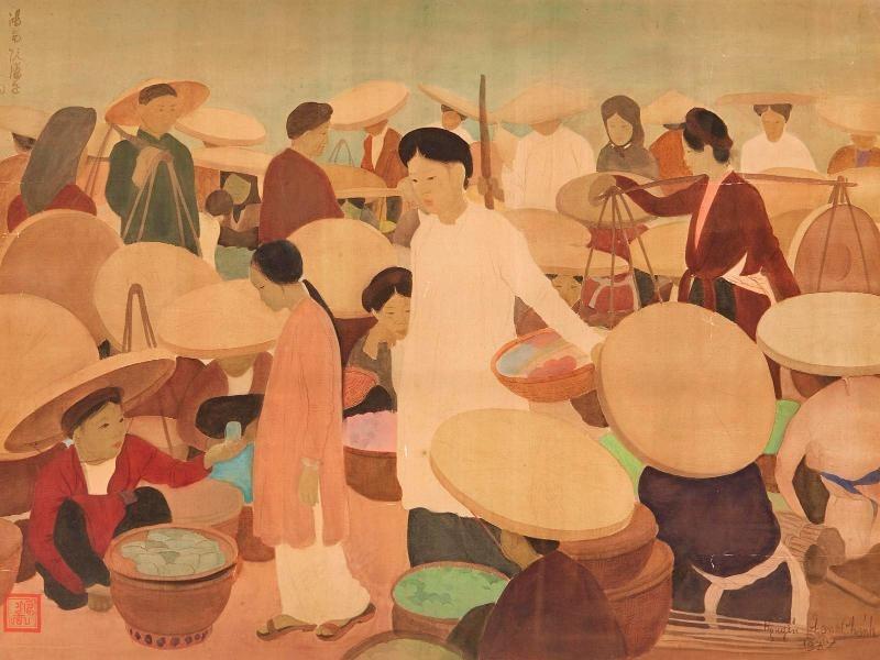 Tranh lụa của Họa sĩ Nguyễn Phan Chánh