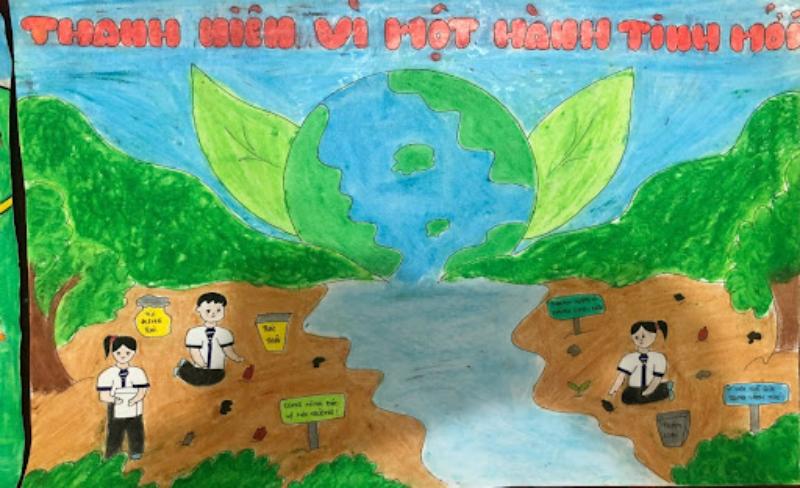 Vẽ tranh phòng chống thiên tai và thông điệp tuyên truyền 22 tranh phong chong thien tai