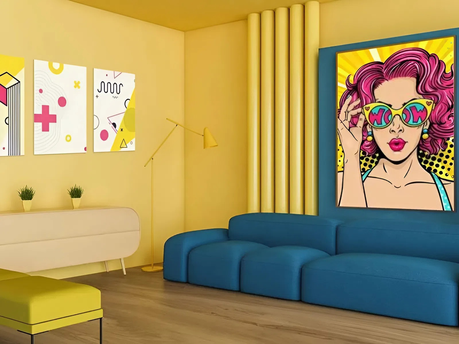 Tranh Pop Art - Phong Cách Trang Trí Cá Tính Hiện Đại 2025 1 tranh pop art