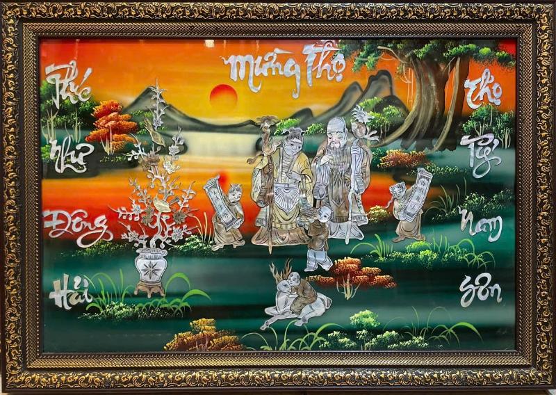 Tranh sơn mài mừng thọ – Quà tặng ý nghĩa theo thời gian 6 Tranh sơn mài mừng thọ ông bà