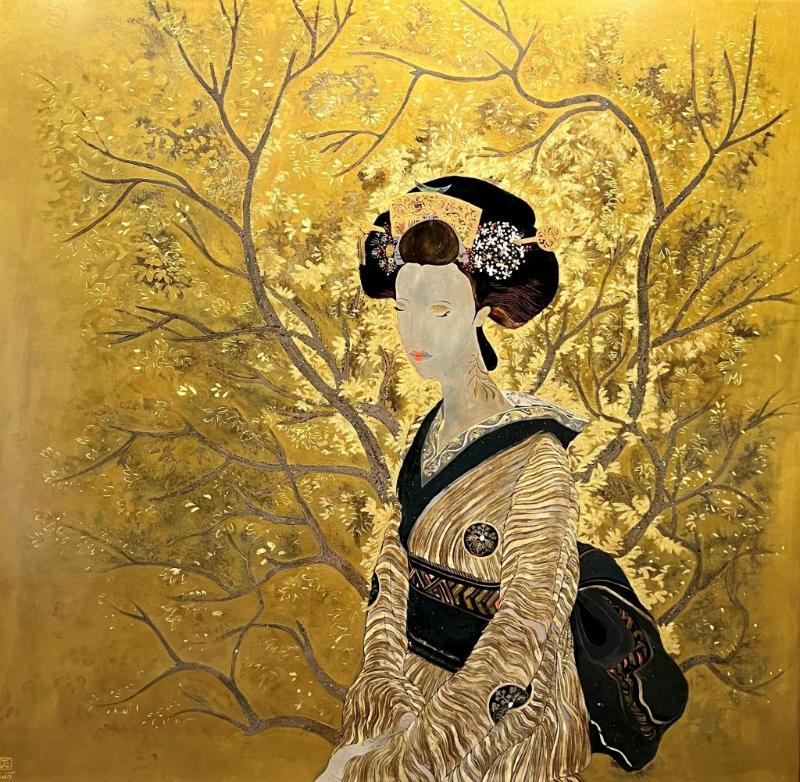 tranh son mai nhat ba