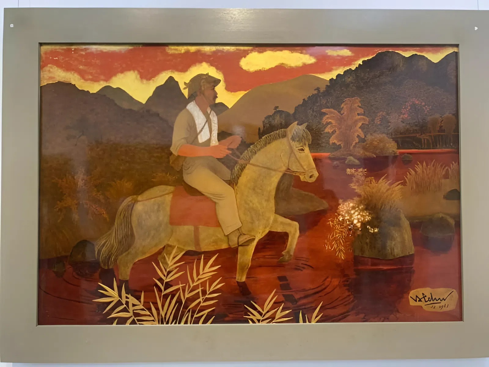 tranh sơn mài thành lễ