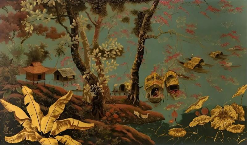 Kỹ thuật mài nhiều lớp tạo nên màu sắc bền đẹp và bản sắc văn hóa Việt Nam đậm nét