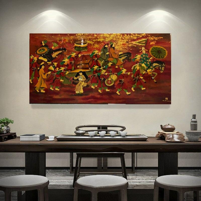 Tác phẩm sơn mài "Vinh Quy Bái Tổ" tinh xảo, biểu tượng của thành công chính danh và lòng biết ơn nguồn cội