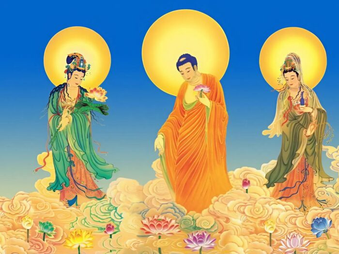 Tranh Tây Phương Tam Thánh