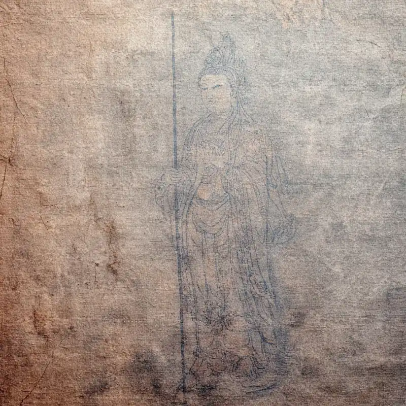 Tranh treo phòng thờ Thần tượng, khắc họa tiên phong đạo cốt