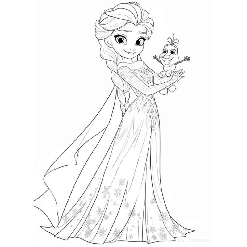 Khoảnh khắc Elsa sử dụng phép thuật băng tuyết của mình.