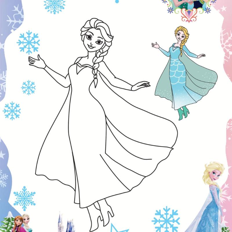 Elsa vui vẻ và tự tin sải bước trong thế giới băng giá của riêng mình.