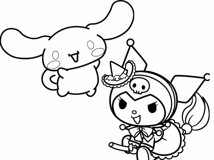 tranh tô màu kuromi