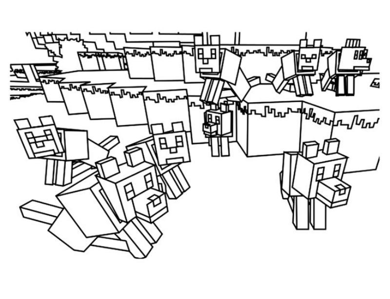 Tranh tô màu Minecraft đẹp cho bé – Bộ sưu tập dễ tải 17 tranh to mau minecraft15