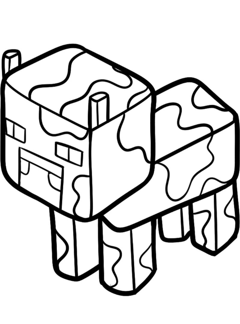Tranh tô màu Minecraft đẹp cho bé – Bộ sưu tập dễ tải 7 tranh to mau minecraft5