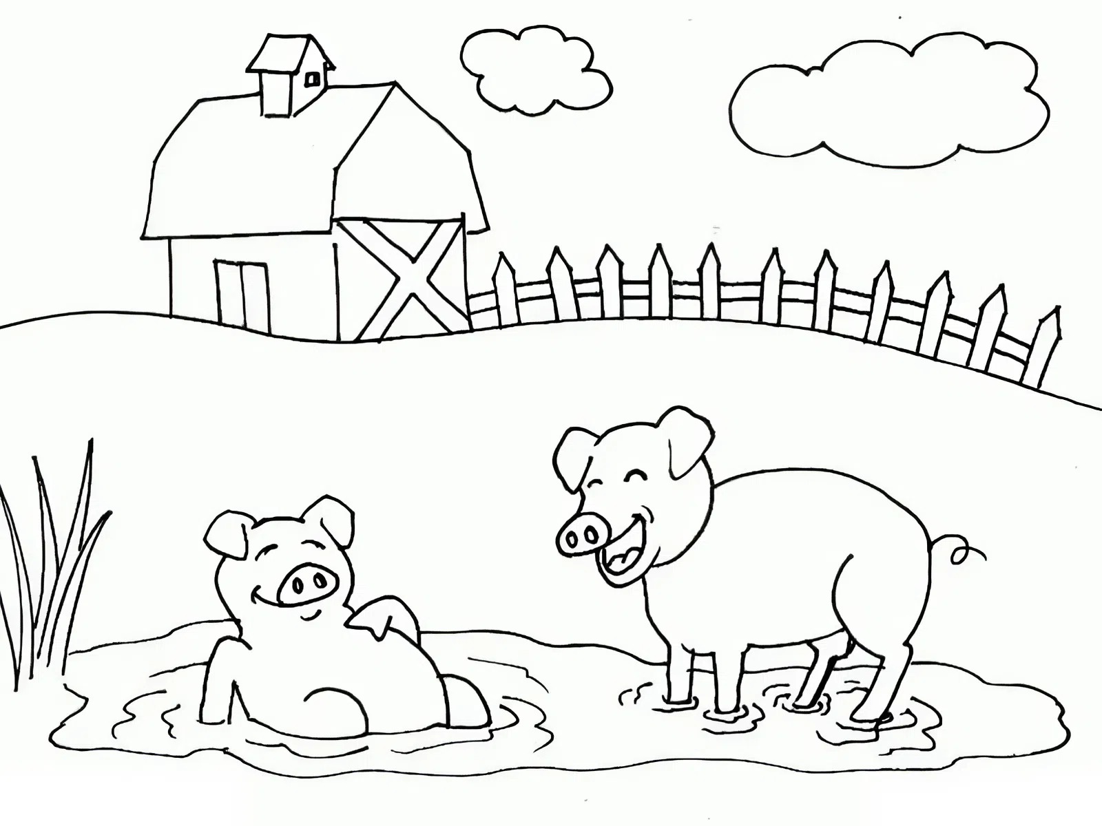 Tranh tô màu nông trại giúp bé khám phá thế giới thiên nhiên 1 tranh tô màu nông trại