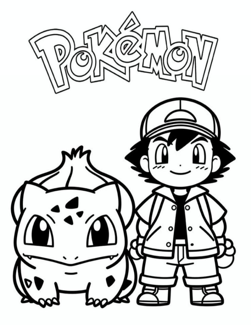 Tranh Tô Màu Pokemon Đẹp Cho Bé – Tải Miễn Phí, Rõ Nét 4 tranh to mau pokemon de thuong