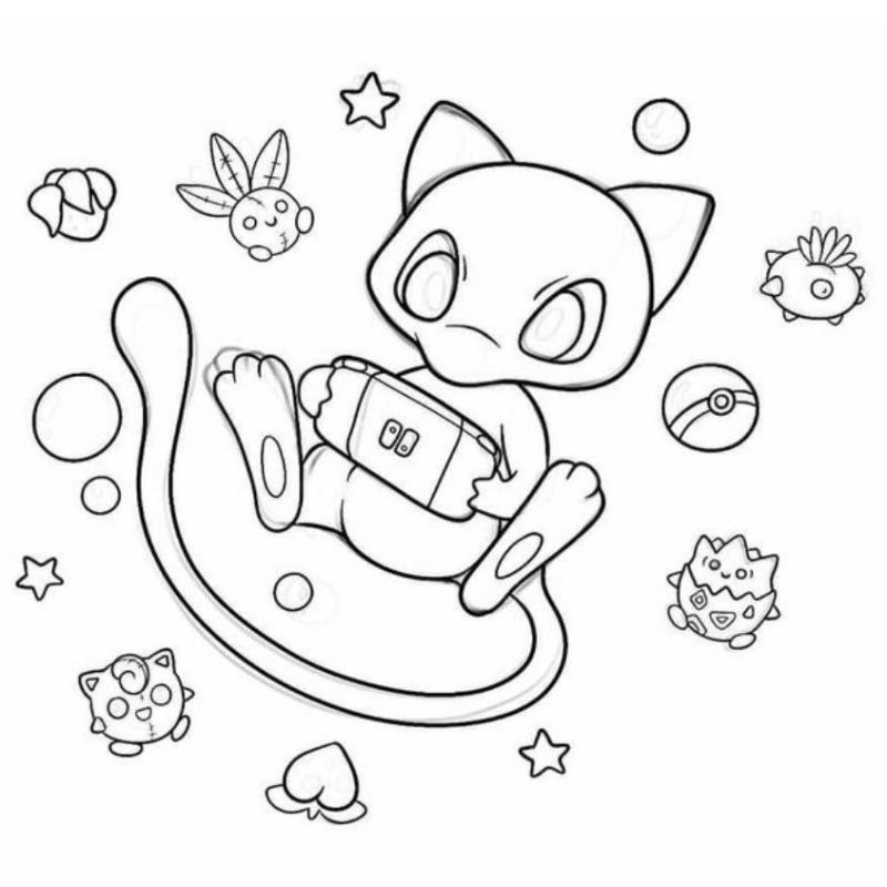 Tranh Tô Màu Pokemon Đẹp Cho Bé – Tải Miễn Phí, Rõ Nét 5 tranh to mau pokemon de thuong2