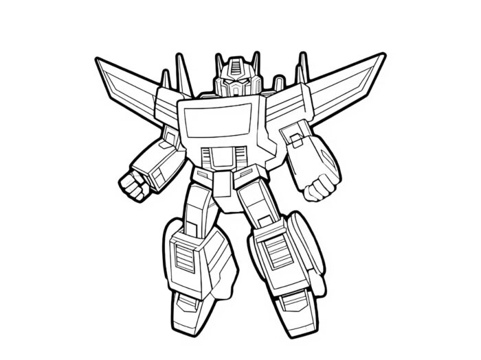 Tranh tô màu robot