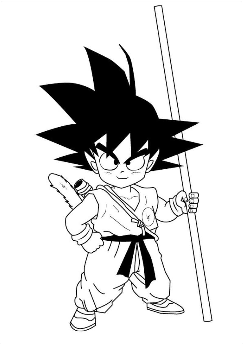 tranh to mau songoku chibi 1