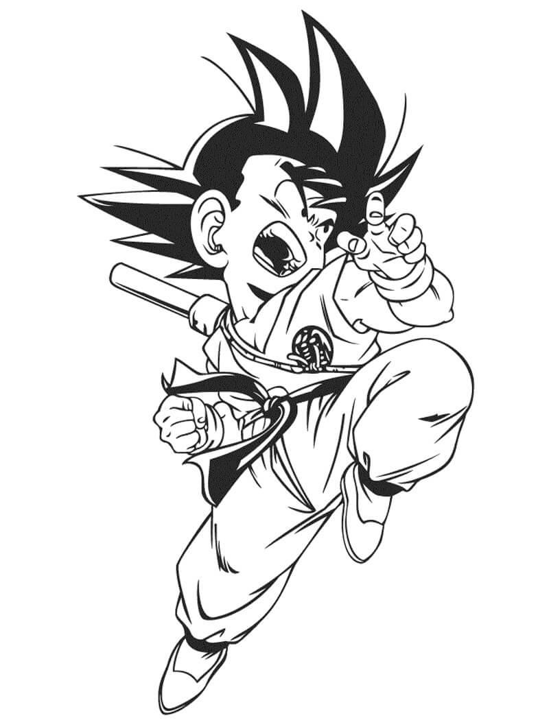tranh to mau songoku chibi 2