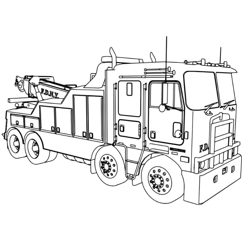 Tô màu xe cứu hỏa – Tranh đẹp, dễ in giúp bé học mà chơi 11 tranh to mau xe cuu hoa 3