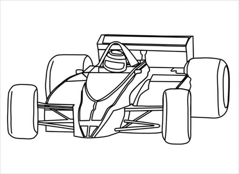 99+ Bộ tranh xe đua siêu tốc đẹp, rõ nét, dễ tải cho bé 2 Tranh tô màu xe đua F1 với thiết kế khí động học đặc trưng, giúp bé rèn luyện sự quan sát.