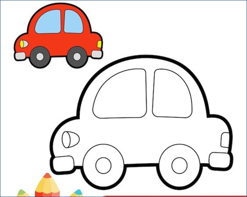 99+ Bộ tranh xe đua siêu tốc đẹp, rõ nét, dễ tải cho bé 4 Xe đua chibi với đường nét tròn trịa, rất phù hợp cho bé mới bắt đầu tập tô màu để làm quen với hình khối.