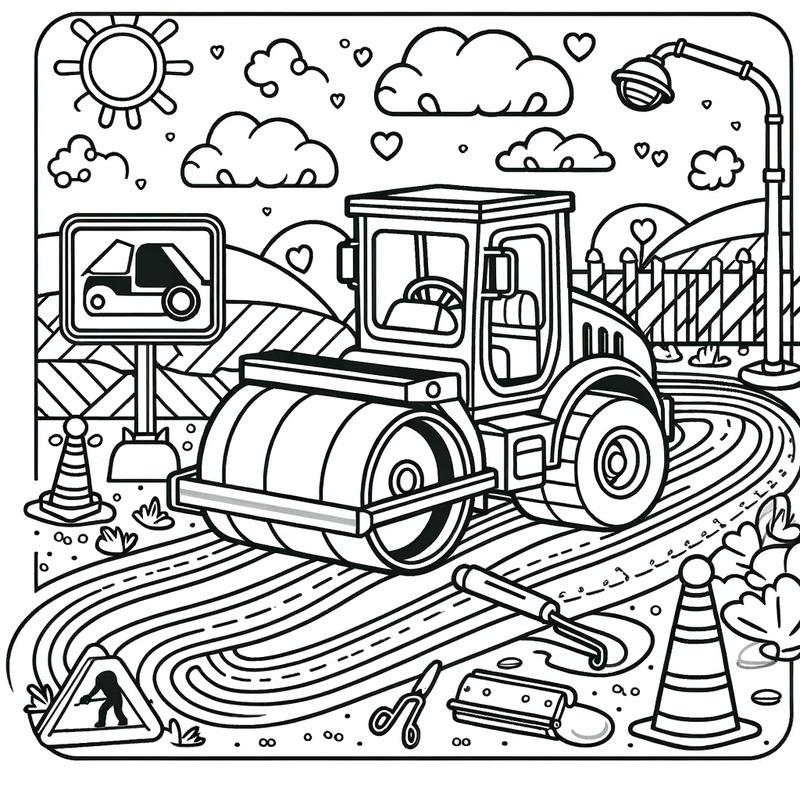 tranh to mau xe lu 12