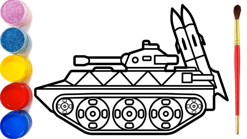 299+ Mẫu tranh tô màu xe tăng đẹp cho bé, tải miễn phí 3 Mẫu xe tăng chiến đấu hiện đại, giúp bé khám phá các chi tiết phức tạp như pháo tháp và tên lửa