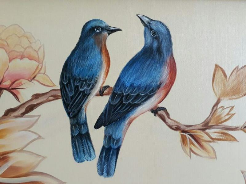 Tranh đôi chim uyên ương – Biểu tượng hạnh phúc lứa đôi 13 Treo tranh đôi chim uyên ương trong phòng ngủ giúp tăng thêm sự hòa hợp và mang ngụ ý vợ chồng luôn đồng lòng vượt qua thử thách