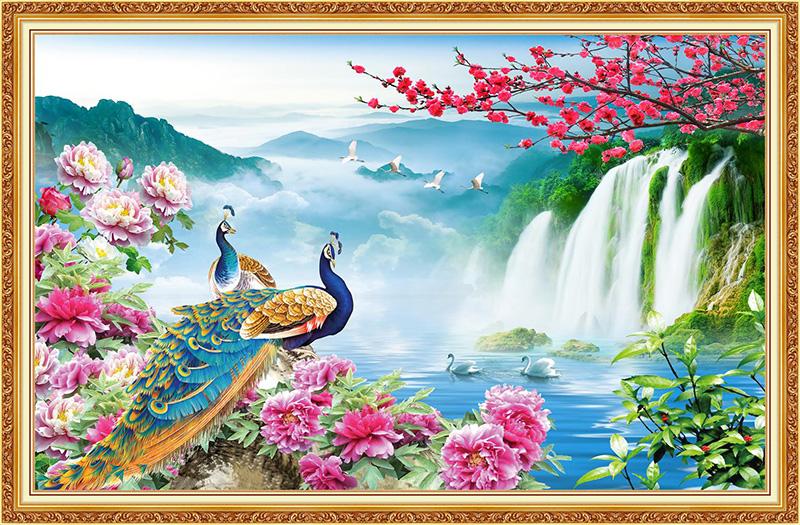 Tranh đôi chim uyên ương – Biểu tượng hạnh phúc lứa đôi 8 Tranh đôi chim uyên ương trong khung cảnh nên thơ thể hiện sự nhẹ nhàng, thanh thản, đại diện cho sự hòa hợp trong đời sống hôn nhân