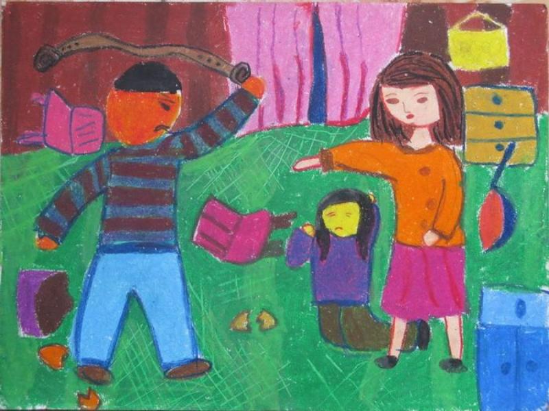 tranh ve phong chong bao luc gia dinh 1