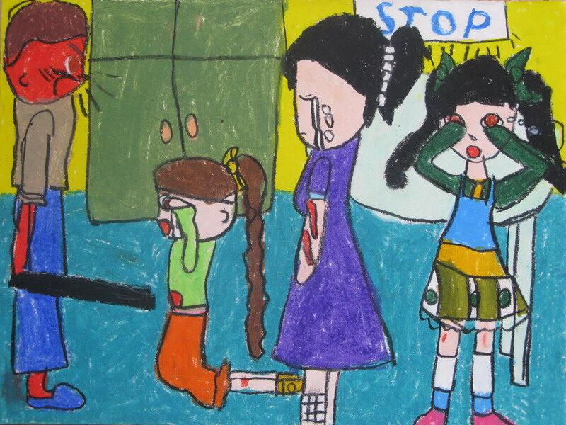 tranh ve phong chong bao luc gia dinh 2