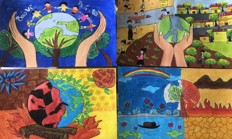 Vẽ tranh biến đổi khí hậu: Ý nghĩa, chủ đề & thông điệp xanh 3 Bộ sưu tập vẽ tranh biến đổi khí hậu này thể hiện cả hy vọng hành động vì một hành tinh xanh lẫn cảnh báo về hậu quả khô cằn nếu chúng ta không chung tay bảo vệ Trái Đất