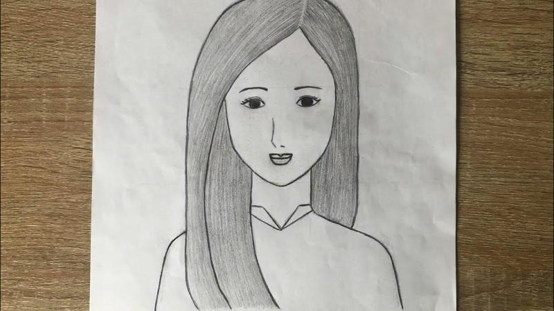 Vẽ chân dung cô giáo đơn giản đẹp và ý nghĩa cho bé 5 ve chan dung co giao 2