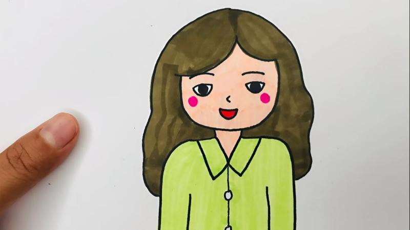 Hướng dẫn vẽ chân dung mẹ đơn giản và chi tiết nhất 17 ve chan dung me 1