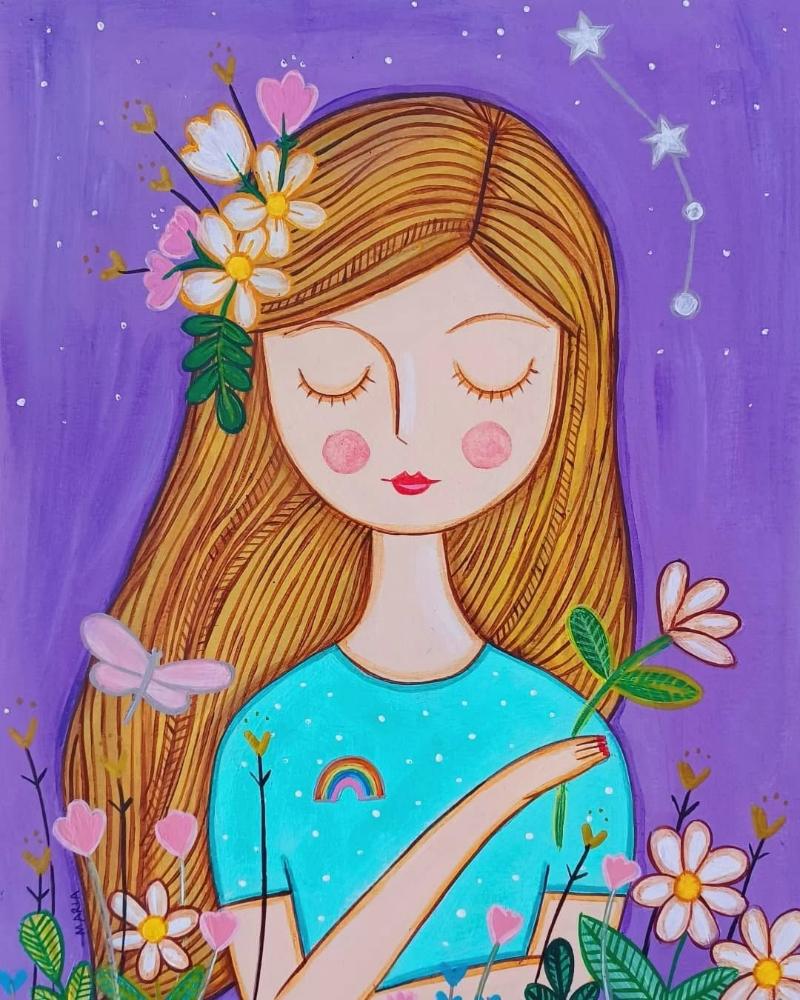 Hướng dẫn vẽ chân dung mẹ đơn giản và chi tiết nhất 9 ve chan dung me 12