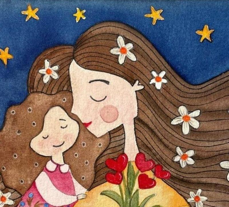 Hướng dẫn vẽ chân dung mẹ đơn giản và chi tiết nhất 5 ve chan dung me 17